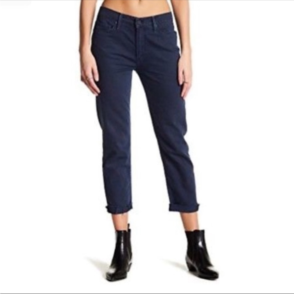 Mother Denim The Dropout Fray - 27 Deep Navy Dye